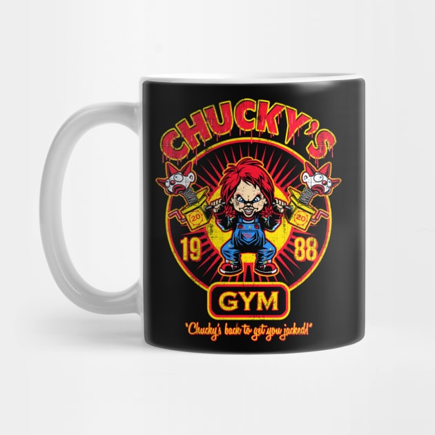 Chucky's Gym - Blood Red by Punksthetic